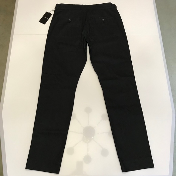 NWT 7 For All Mankind Grosgrain Stripe Slim Trouser Jean Size 34 - Picture 6 of 16